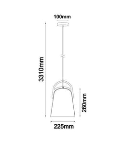 Ligna Ellipse Pendant Light - Salem Oak - Boho Bliss