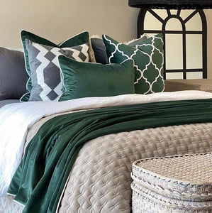 Malibu Cushion Cover - Green - Boho Bliss