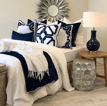 Load image into Gallery viewer, Manly Cushion Cover - Navy - Boho Bliss