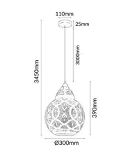 Load image into Gallery viewer, Markish Bell Pendant Light - Boho Bliss