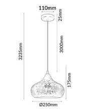 Load image into Gallery viewer, Markish Champagne Glass Pendant Light - Boho Bliss