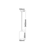 Load image into Gallery viewer, Masine Oblong Pendant Light - Clear Glass - Boho Bliss