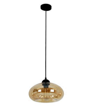 Load image into Gallery viewer, Masine Oval Pendant Light - Amber Glass - Boho Bliss