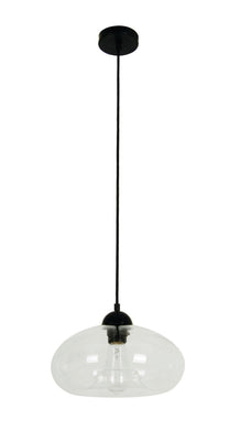 Masine Oval Pendant Light - Clear Glass - Boho Bliss