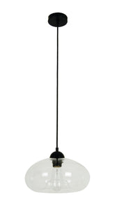 Masine Oval Pendant Light - Clear Glass - Boho Bliss