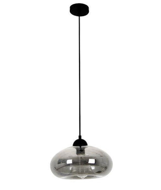 Masine Oval Pendant Light - Smoked Glass - Boho Bliss
