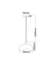 Load image into Gallery viewer, Masine Oval Pendant Light - Smoked Glass - Boho Bliss