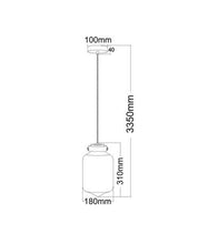 Load image into Gallery viewer, Masine Tipped Pendant Light - Smoked Glass - Boho Bliss