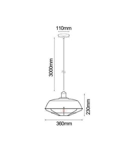 Matrax Pendant Light - White - Boho Bliss