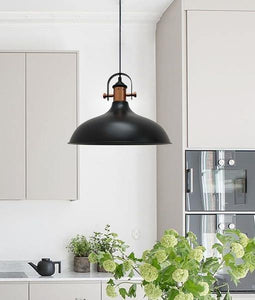 Narvark Dome Pendant Light - Matt Black With Copper Highlights - Boho Bliss