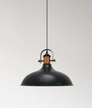 Load image into Gallery viewer, Narvark Dome Pendant Light - Matt Black With Copper Highlights - Boho Bliss
