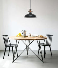 Load image into Gallery viewer, Narvark Dome Pendant Light - Matt Black With Copper Highlights - Boho Bliss