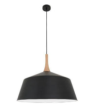 Load image into Gallery viewer, Nordian Large Angled Dome Pendant - Black - Boho Bliss