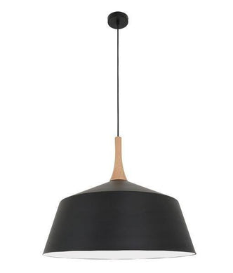Nordian Large Angled Dome Pendant - Black - Boho Bliss