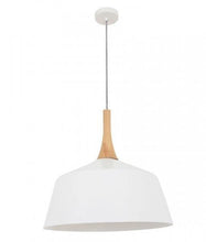 Load image into Gallery viewer, Nordian Large Angled Dome Pendant - White - Boho Bliss