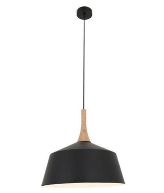 Nordian Medium Angled Dome Pendant - Black - Boho Bliss
