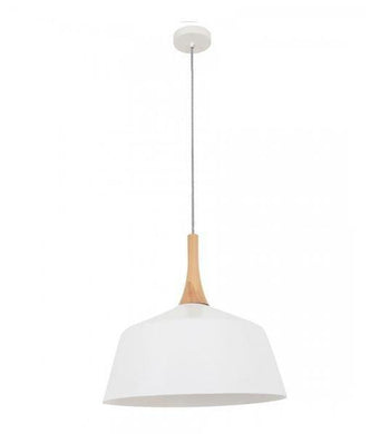 Nordian Medium Angled Dome Pendant - White - Boho Bliss