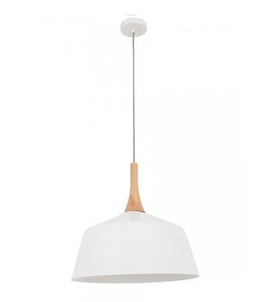 Nordian Medium Angled Dome Pendant - White - Boho Bliss