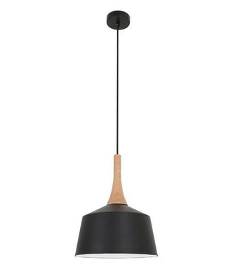 Nordian Small Angled Dome Pendant - Black - Boho Bliss