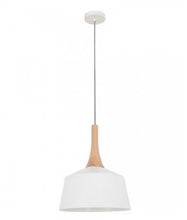 Load image into Gallery viewer, Nordian Small Angled Dome Pendant - White - Boho Bliss