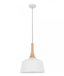 Nordian Small Angled Dome Pendant - White - Boho Bliss