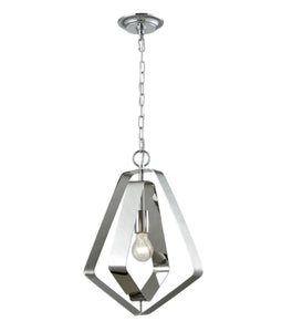 Orbital 1 Globe Pendant Light - Polished Nickel - Boho Bliss