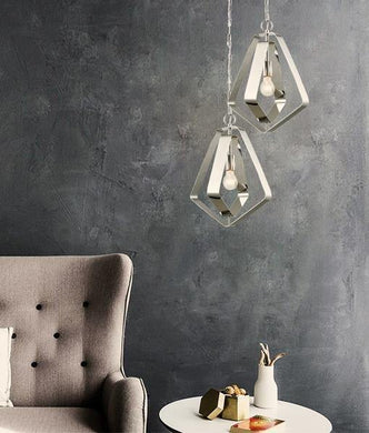 Orbital 1 Globe Pendant Light - Polished Nickel - Boho Bliss
