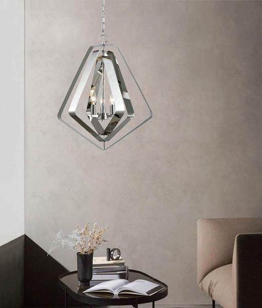 Orbital 3 Globe Pendant Light - Polished Nickel - Boho Bliss