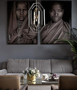 Orbital 4 Globe Pendant Light - Polished Nickel - Boho Bliss