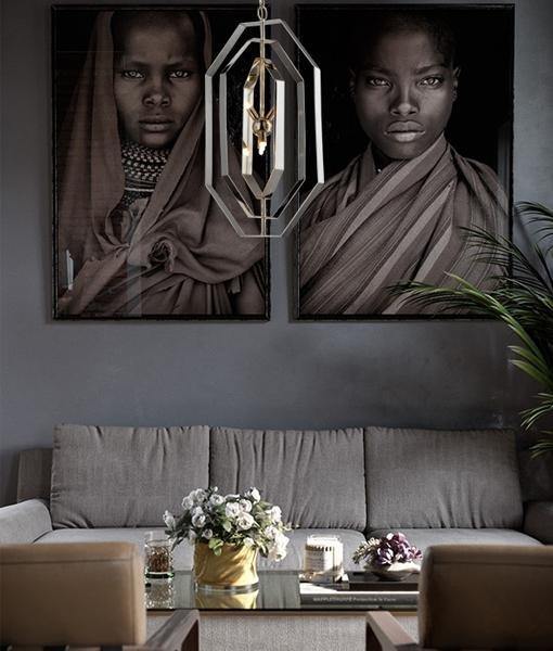Orbital 4 Globe Pendant Light - Polished Nickel - Boho Bliss