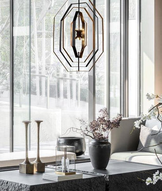 Orbital 8 Globe Pendant Light - Oil Rubbed Bronze/Antique Gold - Boho Bliss