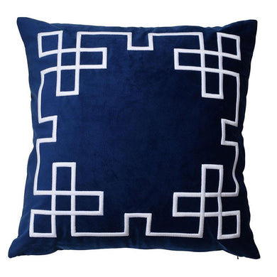Palm Springs Cushion Cover - Navy - Boho Bliss