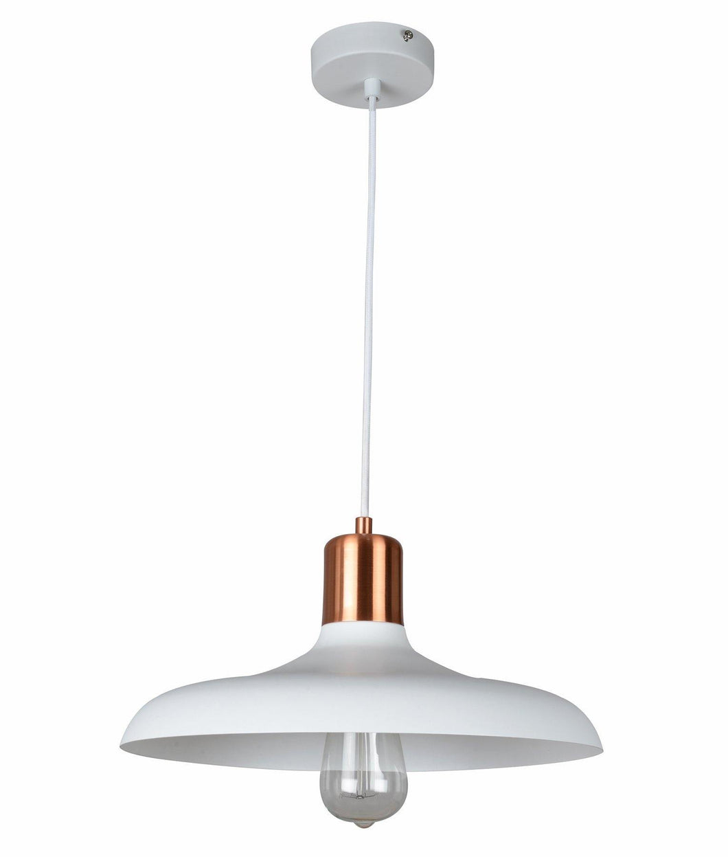 Pastella Dome Pendant Light - Matt White - Boho Bliss