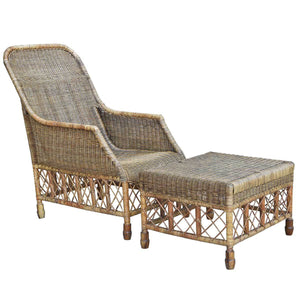 Plantation Lattice Ottoman - Boho Bliss