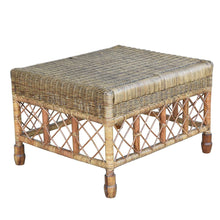 Load image into Gallery viewer, Plantation Lattice Ottoman - Boho Bliss