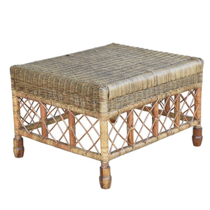 Plantation Lattice Ottoman - Boho Bliss
