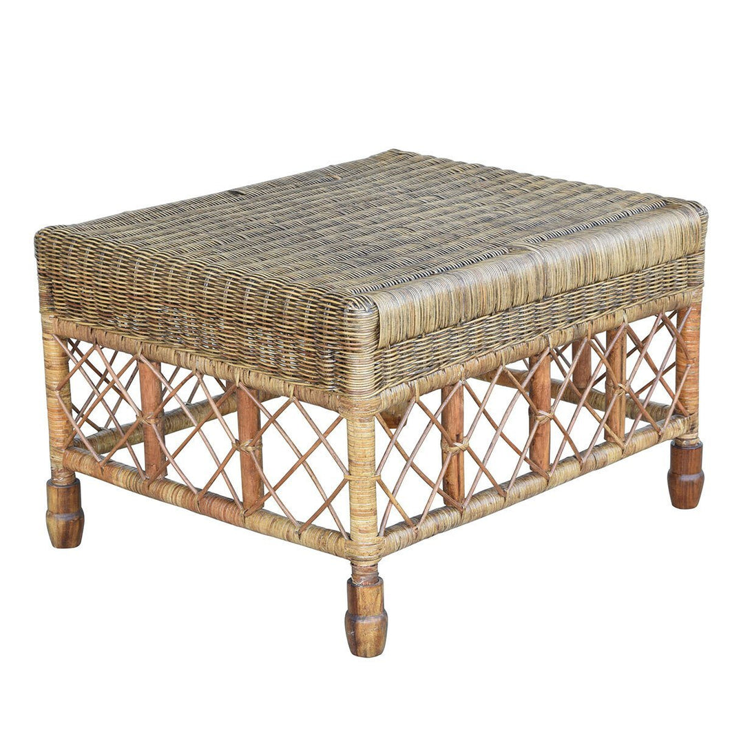 Plantation Lattice Ottoman - Boho Bliss