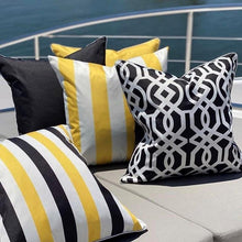 Load image into Gallery viewer, Portofino Cushion Cover - Black - Boho Bliss
