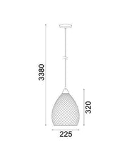 Load image into Gallery viewer, Rictase Ellipse Pendant Light - Chrome Glass - Boho Bliss