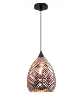 Rictase Ellipse Pendant Light - Copper Glass - Boho Bliss