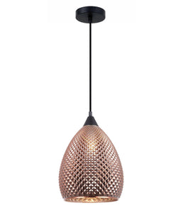 Rictase Ellipse Pendant Light - Copper Glass - Boho Bliss