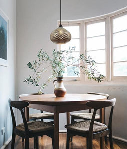 Rictase Wine Glass Pendant Light - Chrome Glass - Boho Bliss