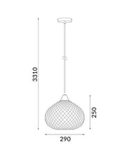 Load image into Gallery viewer, Rictase Wine Glass Pendant Light - Chrome Glass - Boho Bliss