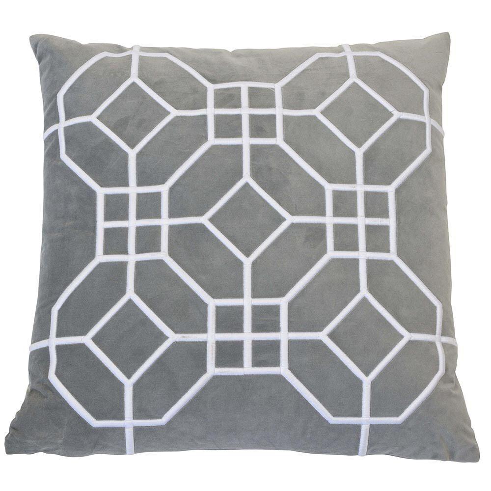 San Diego Cushion Cover - Silver - Boho Bliss