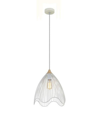 Spaggia Cone Pendant Light - White - Boho Bliss