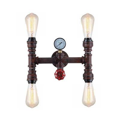 Steampunk 4 Globe Wall Light - Boho Bliss