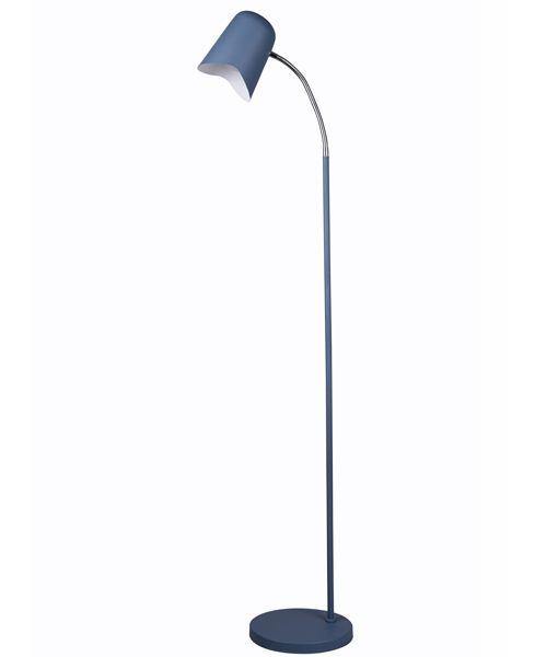 Swan Floor Lamp - Matt Blue - Boho Bliss