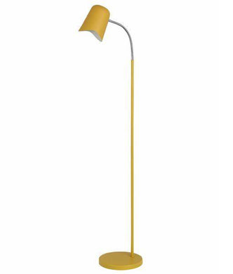 Swan Floor Lamp - Matt Yellow - Boho Bliss