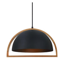 Load image into Gallery viewer, Swung Dome Pendant - Matt Black - Boho Bliss