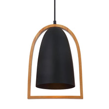 Load image into Gallery viewer, Swung Ellipse Pendant - Matt Black - Boho Bliss